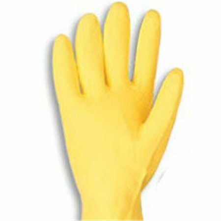 HYGRADE SAFETY XL PE Extra Large Natural Latex Flock Lined Glove, Yellow - Case of 1 HL-100 XL  (PE)